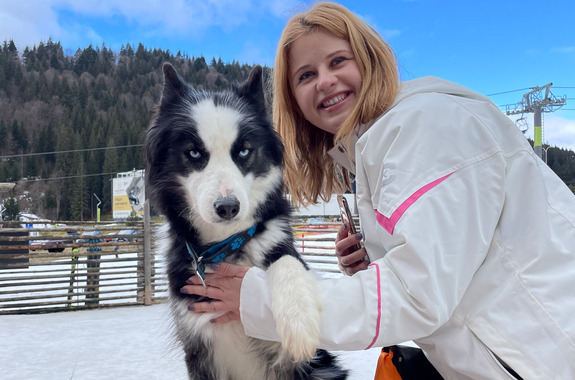 Картинка хаскі будинок Буковель